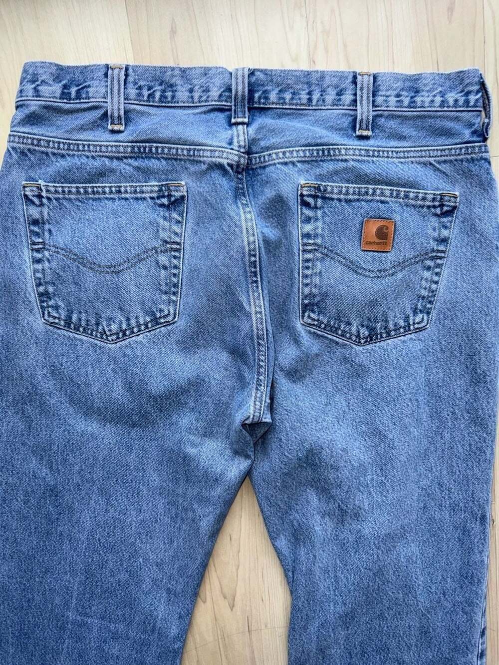 Carhartt 100066 Loose Fit Five-Pocket Jeans 38x32 Blue Wash - Picture 3 of 9